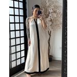 Vestido Longo Linho Importado Dandara 3176 - Cru C062