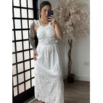 Conjunto Saia Lese Margarida M012 - Branco C055