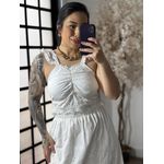 Conjunto Saia Lese Margarida M012 - Branco C055