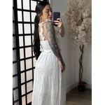 Conjunto Saia Lese Margarida M012 - Branco C055