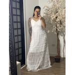 Vestido Tule Zaina Y003 - Branco C076