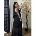 Vestido Tule Zaina Y003 - Preto C076