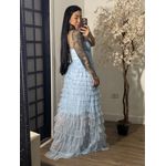 Vestido Tule Zaina Y003 - Azul Claro C076