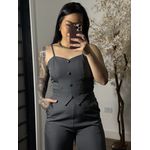 Conjunto Pantalona Grazi Y087 - Cinza C001