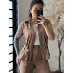 Conjunto Linho Beatriz 396 - Marrom Claro C049