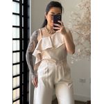 Conjunto Pantalona Babado Maria Liz Y493 - Areia C031