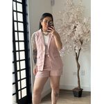 Conjunto Shorts Alfaiataria Zary AK025 - Rosa C035