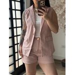 Conjunto Shorts Alfaiataria Zary AK025 - Rosa C035