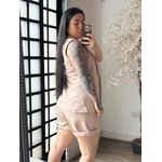 Conjunto Shorts Alfaiataria Zary AK025 - Nude C035