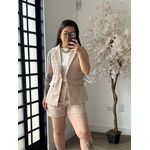 Conjunto Shorts Alfaiataria Zary AK025 - Nude C035