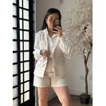 Conjunto Shorts Alfaiataria Zary Ak025 - Off C035