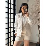 Conjunto Shorts Alfaiataria Zary Ak025 - Off C035