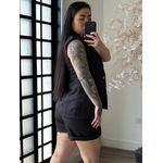 Conjunto Shorts Alfaiataria Zary AK025 - Preto C035