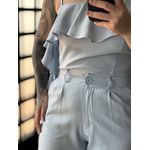 Conjunto Pantalona Babado Maria Liz Y493 - Azul Claro C031