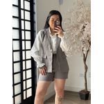 Conjunto Shorts Alfaiataria Zary AK025 - Cinza C035