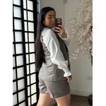 Conjunto Shorts Alfaiataria Zary AK025 - Cinza C035