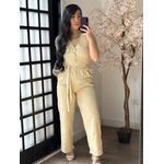 Macacão Bordado Giulia 9516 - Bege C038