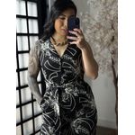 Macacão Bordado Giulia 9516 - Preto C038