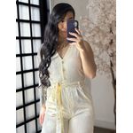 Macacão Bordado Giulia 9516 - Amarelo C038