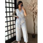 Macacão Bordado Giulia 9516 - Azul C038