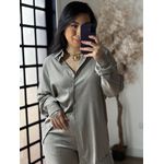 Conjunto Linho C/ Brilho Ravena 3341 - Cinza C018