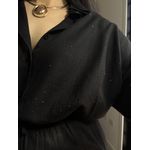 Conjunto Linho C/ Brilho Ravena 3341 - Preto C018