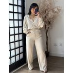 Conjunto Linho C/ Brilho Ravena 3341 - Bege C018