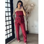 Conjunto Calça Viscose Luana 3278 - Vinho C057