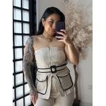 Conjunto Calça Viscose Luana 3278 - Bege C057