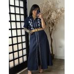 Vestido Jeans Dona Flor 2501 - Azul Escuro C028