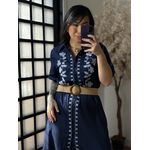 Vestido Jeans Dona Flor 2501 - Azul Escuro C028