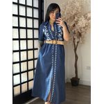 Vestido Jeans Dona Flor 2501 - Azul Claro C028