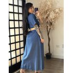 Vestido Jeans Dona Flor 2501 - Azul Claro C028