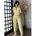 Conjunto Calça Aysha A002 - Amarelo C058