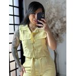Conjunto Calça Aysha A002 - Amarelo C058