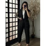 Conjunto Alfaiataria Kimono 61009 - Preto 