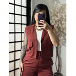 Conjunto Calça Pantalona Roberta 3305 - Vinho 