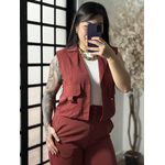 Conjunto Calça Pantalona Roberta 3305 - Vinho 