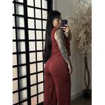 Conjunto Calça Pantalona Roberta 3305 - Vinho 