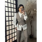 Conjunto Linho Marly 61022 - Cinza C025