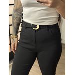 Calça Sarja C/ Cinto Nalu XY081 - Preto C0128