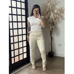 Calça Sarja C/ Cinto Nalu XY081 - Off C0127