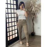 Calça Sarja C/ Cinto Nalu XY081 - marrom claro C0127