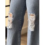 Calça Jeans Wide Leg Marmorizada 1209 C117