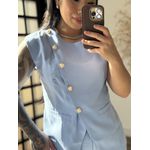 Conjunto Calça Marrant C/ Botões Lavínia 6601 - Azul C098