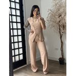 Conjunto Calça Marrant C/ Botões Lavínia 6601 - Nude C097