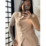 Conjunto Calça Marrant C/ Botões Lavínia 6601 - Nude C097