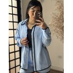 Conjunto Shorts Bordado Marina 1651 - Azul Claro C050