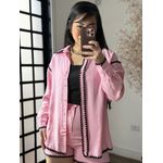 Conjunto Shorts Bordado Marina 1651 - Rosa C050