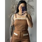 Conjunto Linho Bordado SD1624 - Marrom C026